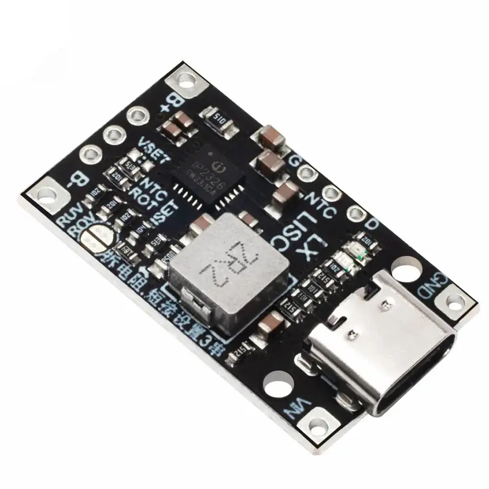 Type-C USB 3S BMS 15W 12.6V Lithium Battery Charging Boost Module with Balanced Support Type-C USB 3S BMS 15W 12.6V Lithium Battery Charging Boost Module with Balanced Support