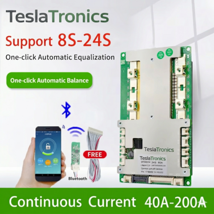 BMS Smart 7S-24S 40A (Li-ion – Lifepo4) UART BT Built-in Bluetooth JBD