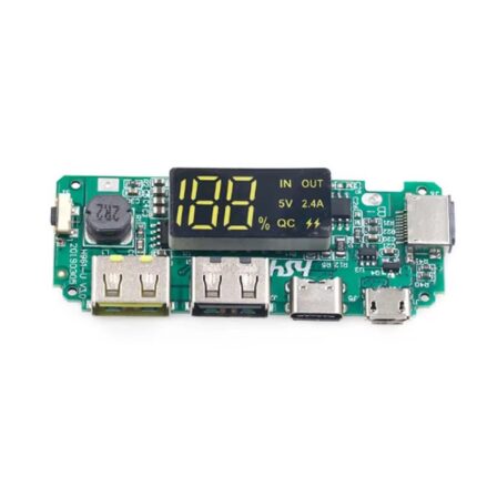 Dual USB 5V 1A 2.4A Mobile Power Bank 18650 Battery Charger
